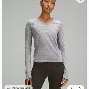 Lululemon Athletica Swiftly Tech Long Sleeve 2.0 Gray